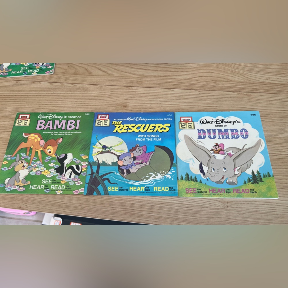 Disney Kids Storybook Set - Bambi, The Rescuers, Dumbo